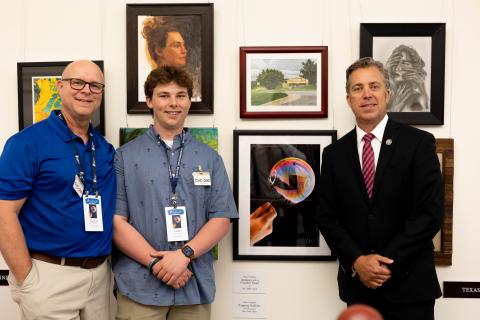 Rep.Ogles With Art Competition Winner And Father