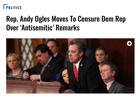 Rep. Ogles Censures Dem Rep