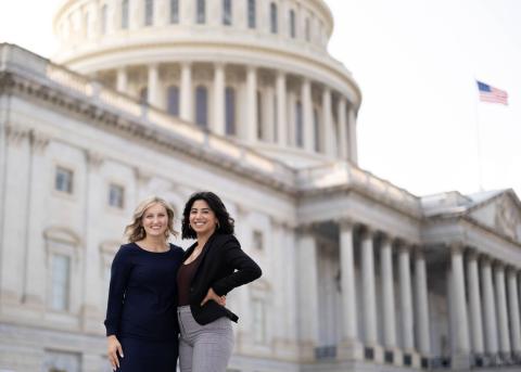 Interns In Front Of The Capitol