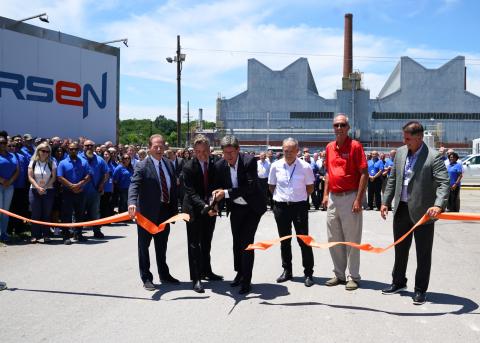 Rep.Ogles Cuts Ribbon For Mersen Plant Grand Opening